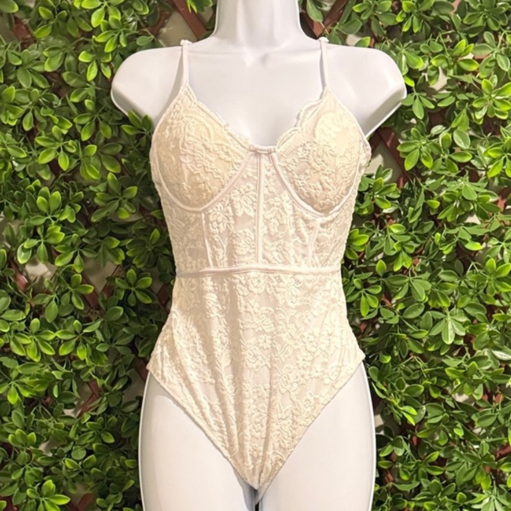 White Lace Bodysuit